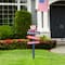 Glitzhome® 36" Directional Patriotic Top Hat Stake